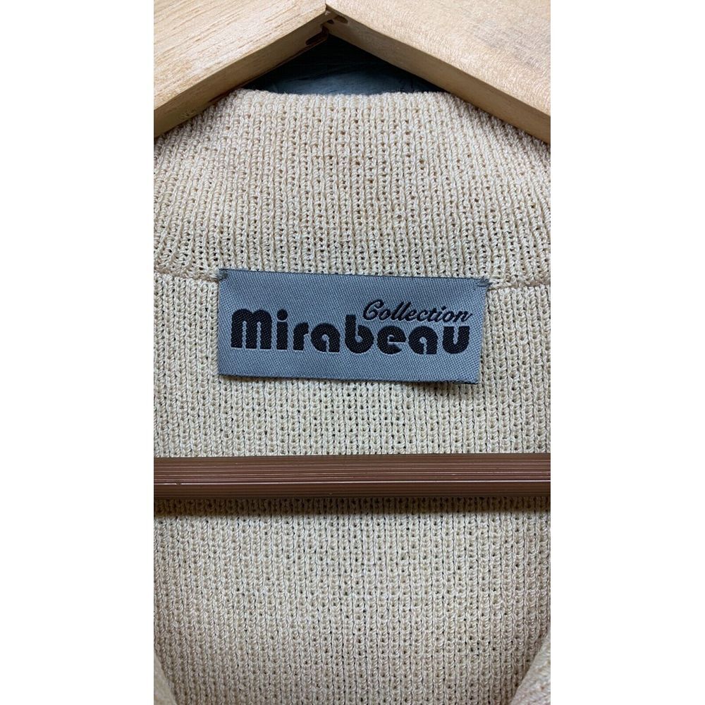 Mirabeau Collection Evening Jacket‎ Women’s 12 Beige Wool Rayon Button USA Chic - Picture 9 of 14